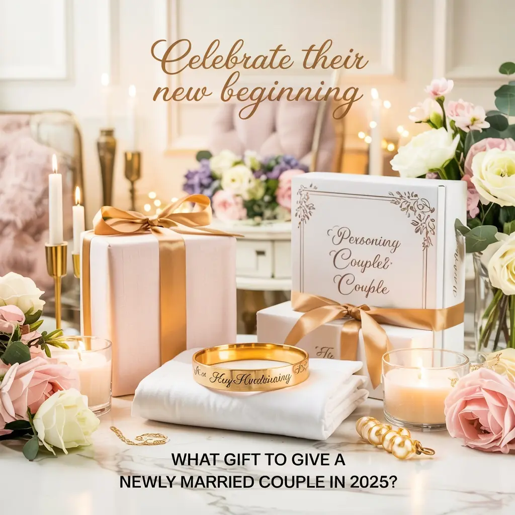 Perfect Wedding Gifts for Newly Married Couples in 2025 – Engraved Bracelet, Matching Robes, Luxury Bedding, and Personalized Cookbook
